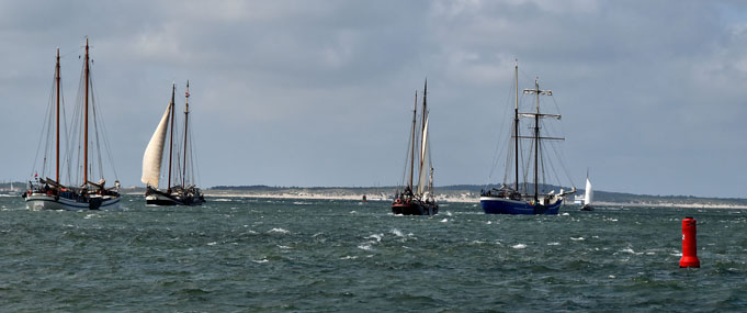 lageschieber in den wind zum segel setzen